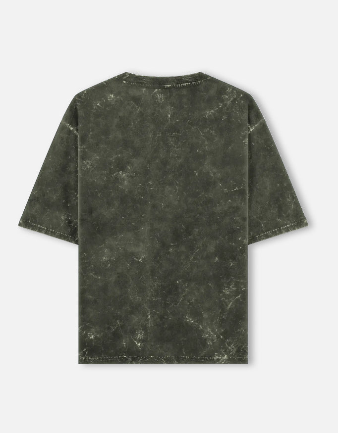 "BAT" - Unisex Acid Washed Oversized Tee