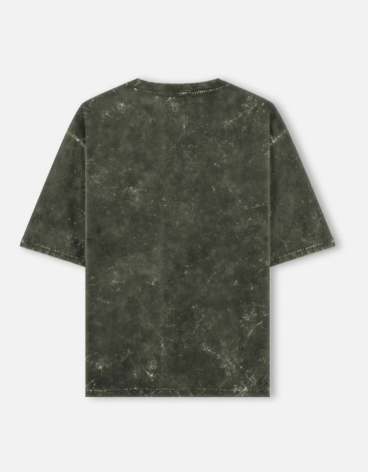 "BAT" - Unisex Acid Washed Oversized Tee