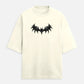 "BAT" - Unisex Terry Oversized Tee (Off White)