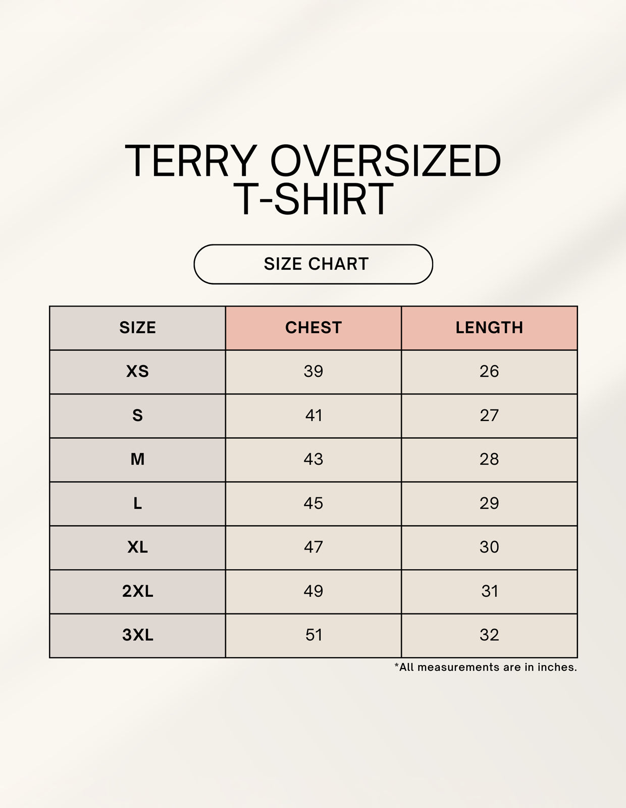 "BAT" - Unisex Terry Oversized Tee (Off White)