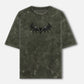 "BAT" - Unisex Acid Washed Oversized Tee